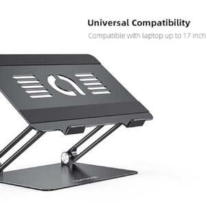 Lamicall Adjustable Laptop Riser in Matte Black